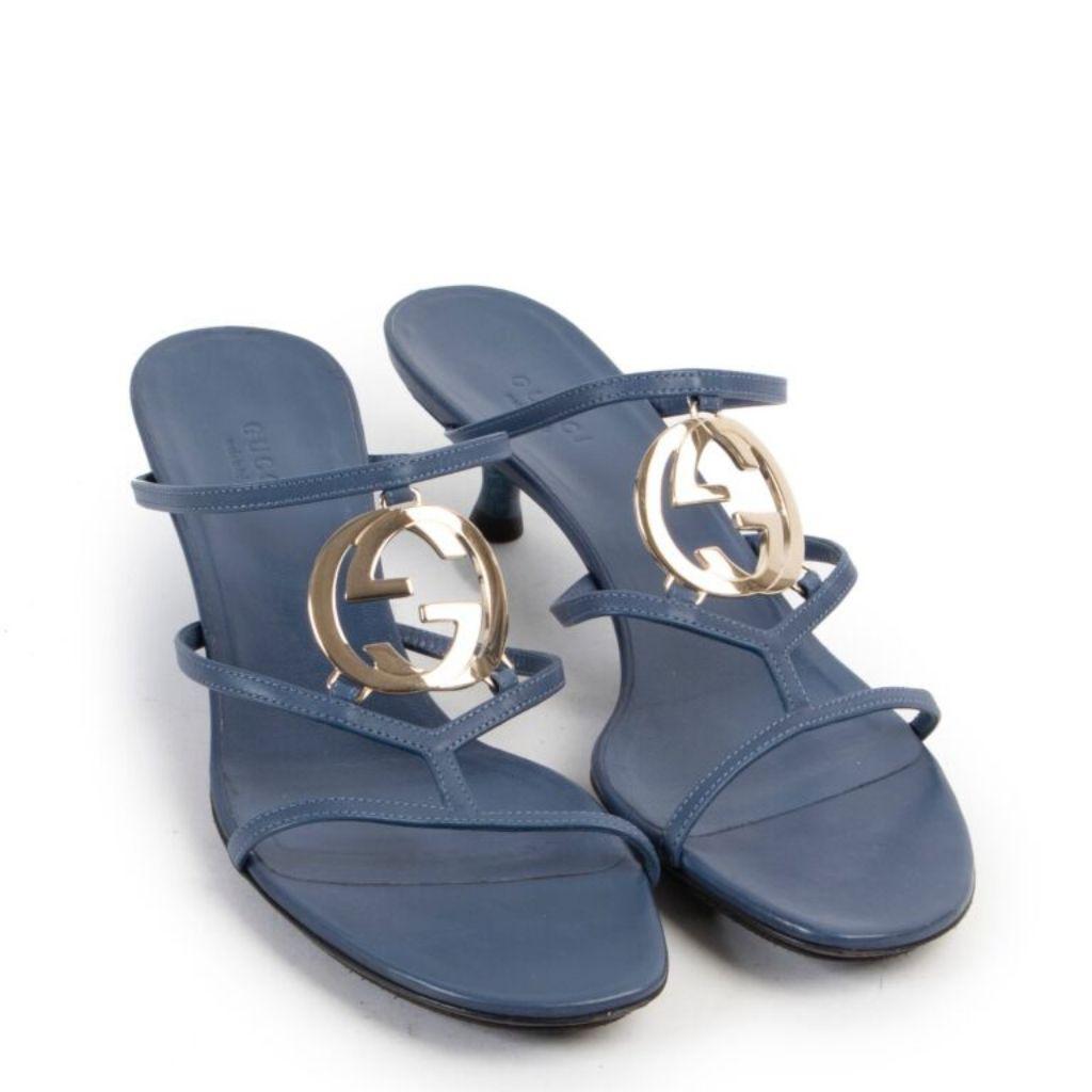 Gucci blue sandals