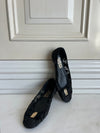 Ferragamo Varina bow Lace Ballet Flats In Black