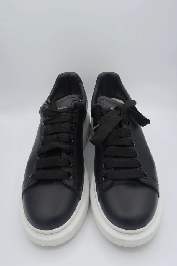 Alexander McQueen Black Leather Larry Sneakers